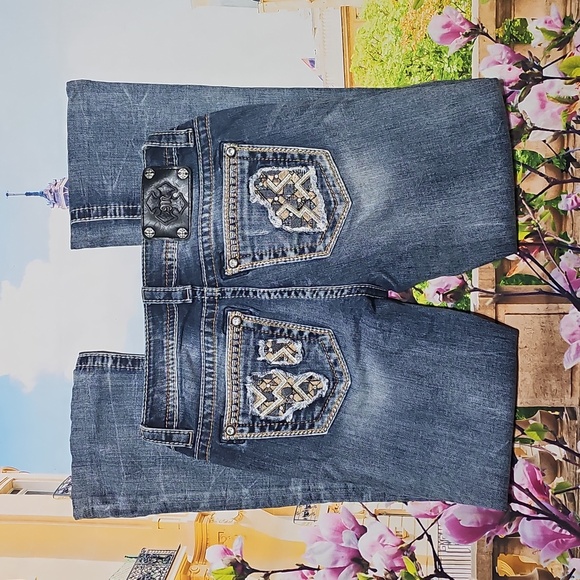 Miss Me Women's Dark Blue Boot Cut Jeans Size 26 - Picture 8 of 8